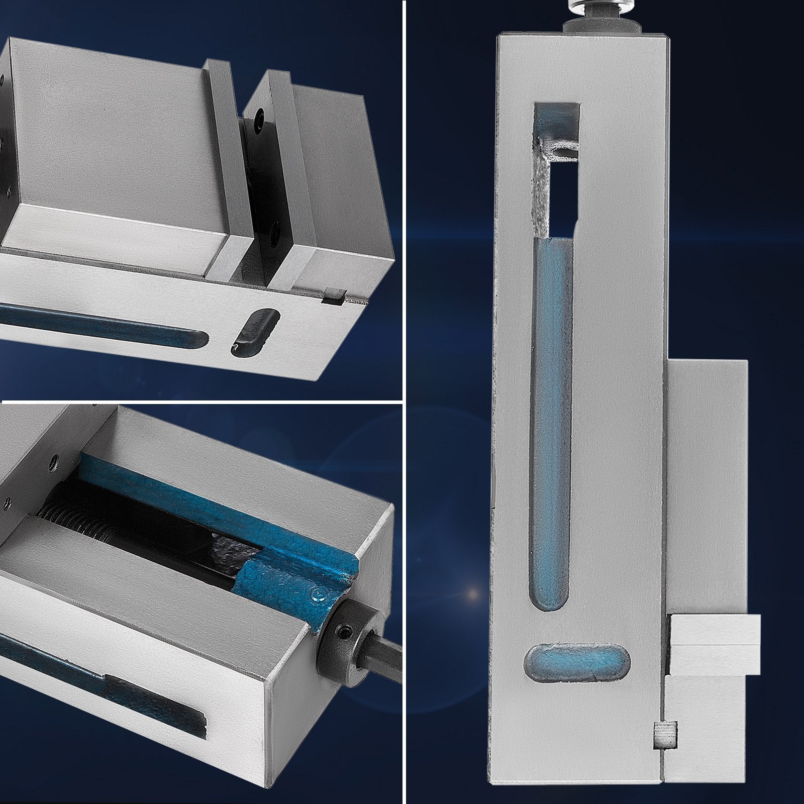 Building Materials: VEVOR Milling Vice 4"/100mm,Bench Clamp Vice Nodular Cast Iron Material,Clamping Vice Clamping Force 19KN Max, Milling Machine Vice