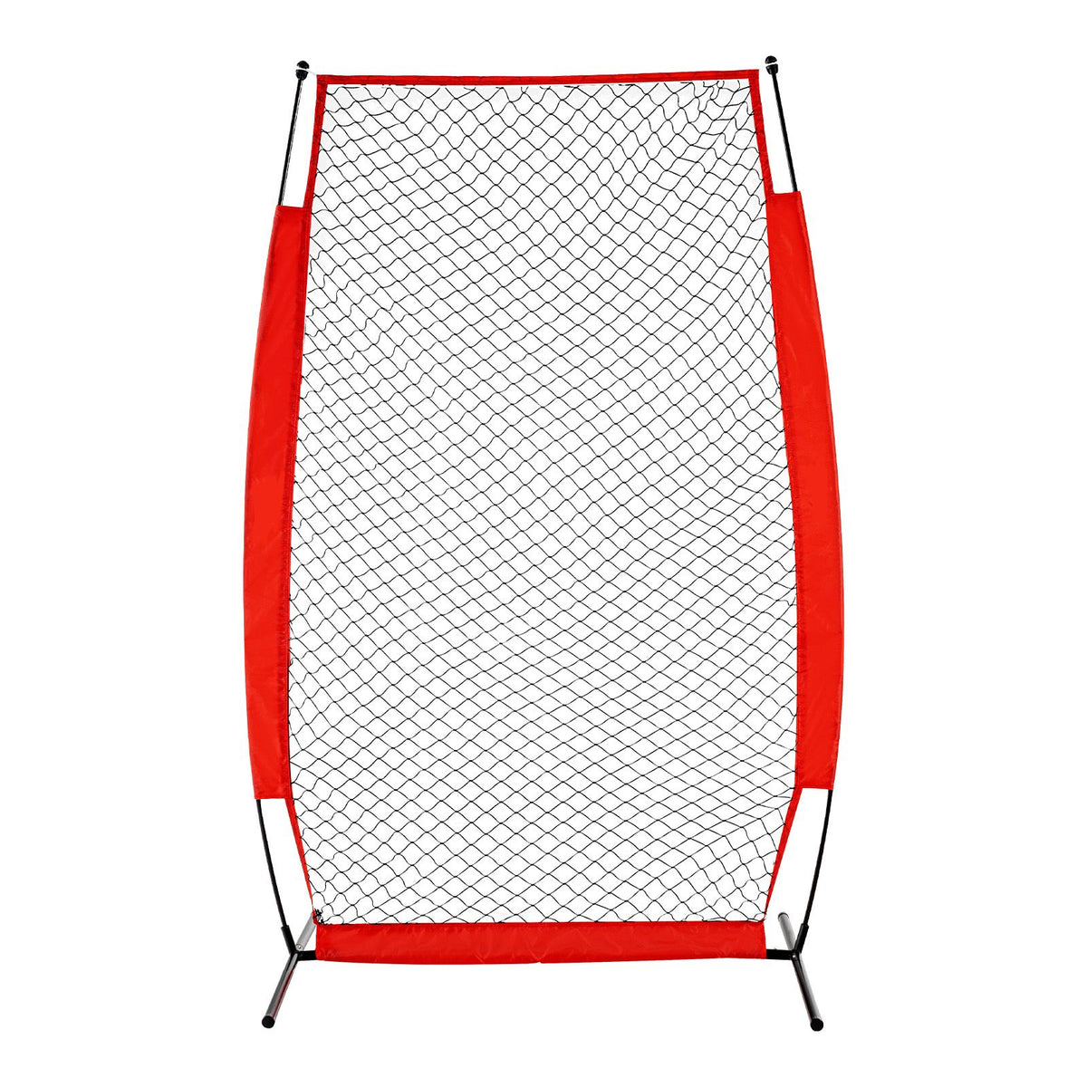 I Screen Baseball for Batting Cage, 7x4 ft Baseball & Softball Safety Screen, Body Protector Portable Batting Screen with Carry Bag & Ground Stakes, Baseball Pitching Net for Pitchers Protection