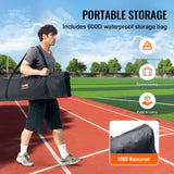 Netball & Netball Accessories: VEVOR I Screen Baseball for Batting Cage, 7x4 ft Baseball Softball Safety Screen, Body Protector Portable Batting Screen with Carry Bag & Ground Stakes, Heavy Duty Pitching Net for Pitchers Protection