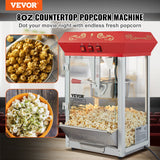 Gardening Tools: VEVOR Popcorn Popper Machine Countertop Popcorn Maker 850W 8 Oz 48 Cups Red
