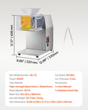 Speciality Appliances: VEVOR Electric Meat Cutter Machine 850W Commercial Meat Slicer Cutting Machine