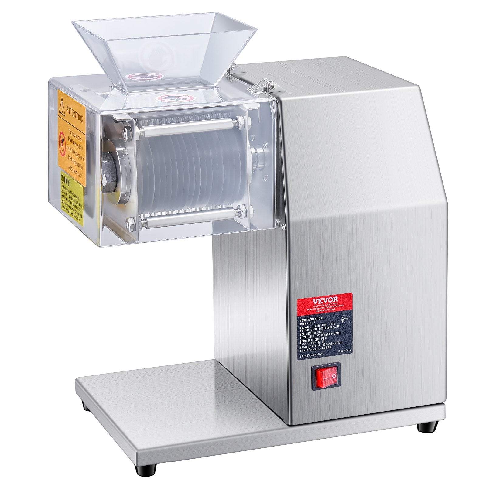 Electric Meat Cutter Machine 850W Commercial Meat Slicer Cutting Machine