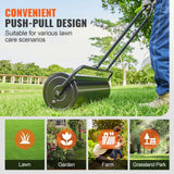 Gardening Tools: VEVOR Lawn Roller, 17 Gallon 36 Inch Sand/Water Filled Yard Roller, Steel Sod Roller with Easy-turn Plug and U-Shaped Ergonomic Handle for Convenient Push and Pull, for Lawn, Garden, Farm, Park, Black