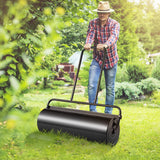 Gardening Tools: VEVOR Lawn Roller, 17 Gallon 36 Inch Sand/Water Filled Yard Roller, Steel Sod Roller with Easy-turn Plug and U-Shaped Ergonomic Handle for Convenient Push and Pull, for Lawn, Garden, Farm, Park, Black
