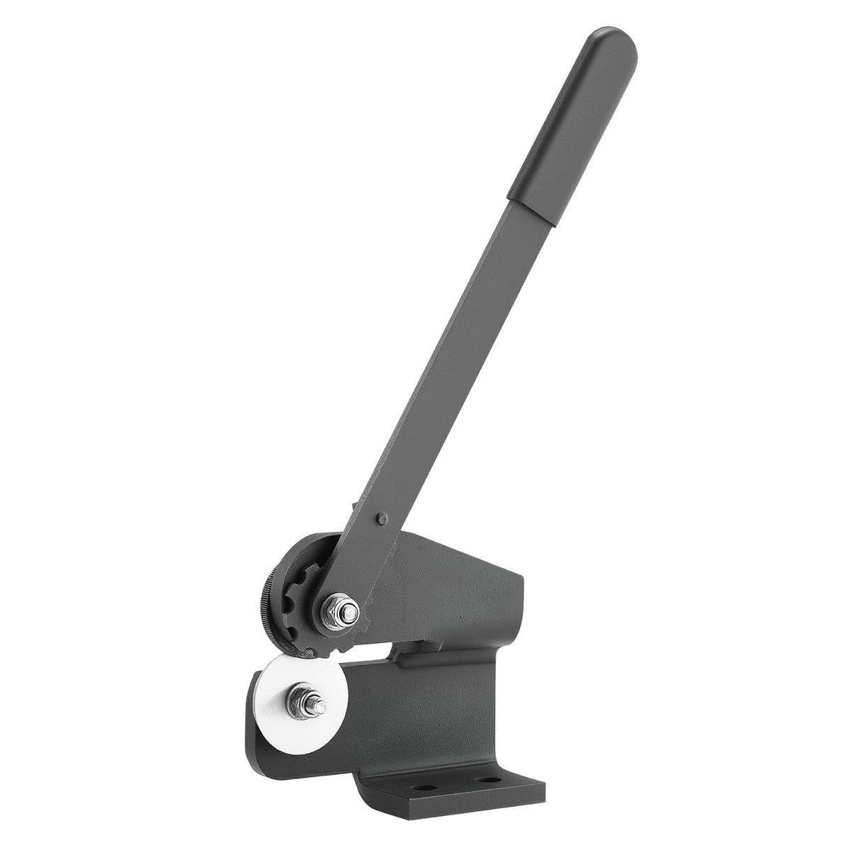 Sheet Metal Shear, Throatless Rotary Hand Shear, 16 Gauge Mild Steel Sheet Cutter with 1.5 mm Capacity, with Solid Construction, Mounting Type, for Cutting Steel, Copper, Rebar, and Aluminum