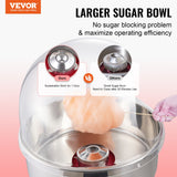 Food Storage: VEVOR Electric Cotton Candy Machine, 1000W Candy Floss Maker, Commercial Cotton Candy Machine with Cover, Stainless Steel Bowl, and Sugar Scoop, Perfect for Home Kids Birthday, Family Party (Red)