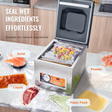 Food Storage: VEVOR Chamber Vacuum Sealer, 260W Sealing Power, Vacuum Packing Machine for Wet Foods, Meats, Marinades and More, Compact Size with 260 mm Sealing Length, Applied in Home Kitchen and Commercial Use