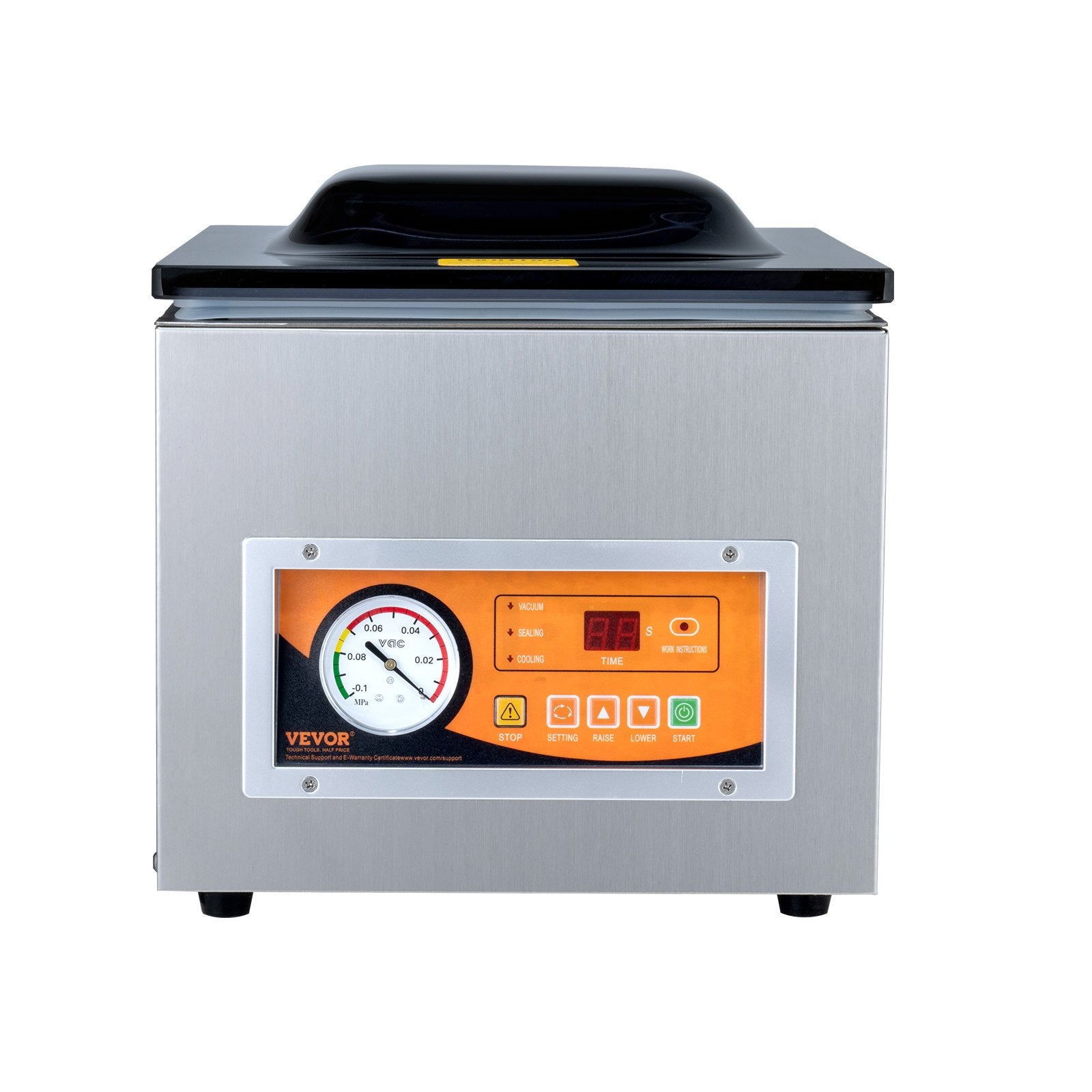 Food Storage: VEVOR Chamber Vacuum Sealer, 260W Sealing Power, Vacuum Packing Machine for Wet Foods, Meats, Marinades and More, Compact Size with 260 mm Sealing Length, Applied in Home Kitchen and Commercial Use