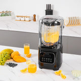 Kitchen Utensils: VEVOR Professional Blender with Shield, Commercial Countertop Blenders, 2L Jar Blender Combo, Stainless Steel 9 Speed & 5 Functions Blender, for Shakes, Smoothies, Peree, and Crush Ice, Black