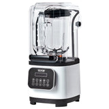 Kitchen Utensils: VEVOR Professional Blender with Shield, Commercial Countertop Blenders, 2L Jar Blender Combo, Stainless Steel 9 Speed & 5 Functions Blender, for Shakes, Smoothies, Peree, and Crush Ice, White