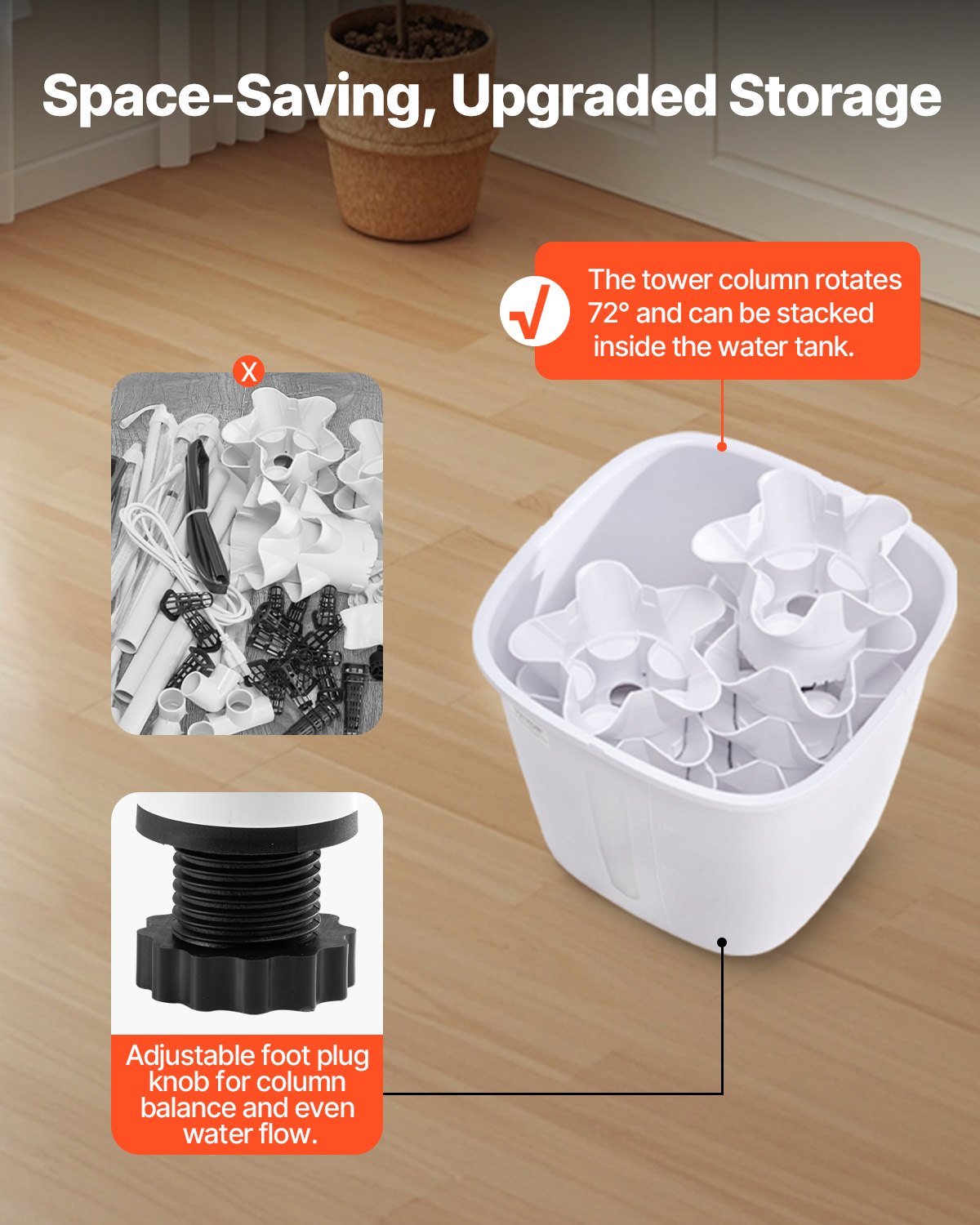 Fire Pits: VEVOR Hydroponic Growing System, 30 Pods Vertical 6 Tiers Hydroponic Tower, Home Hydronic Garden with Water Pump & Timer, Water Circulation Plants Germination Kit for Indoor Herbs Fruits & Vegetables