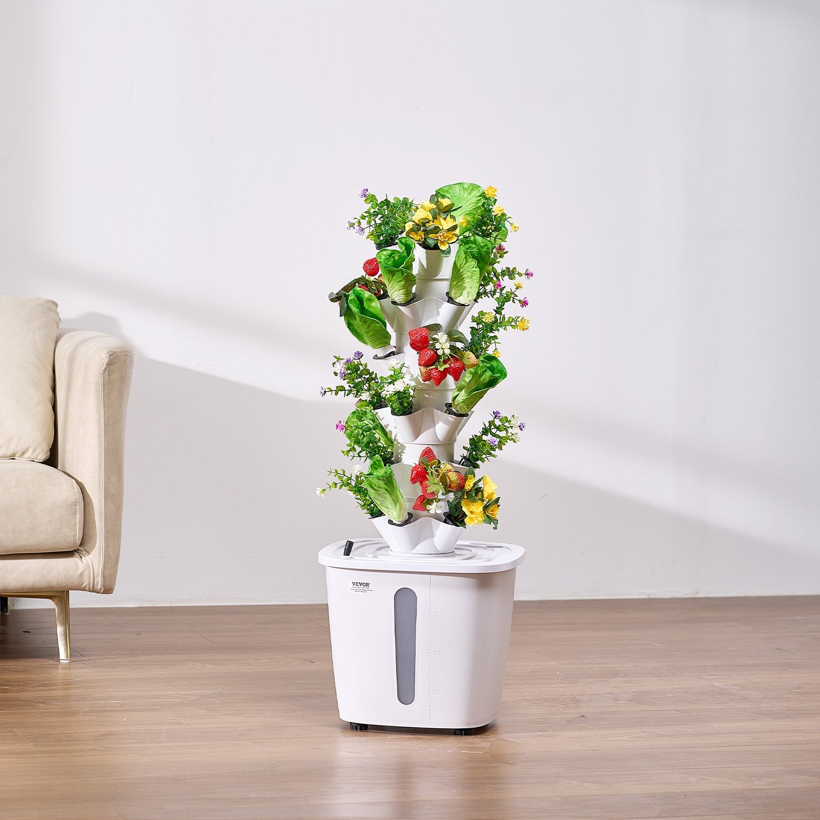 Fire Pits: VEVOR Hydroponic Growing System, 30 Pods Vertical 6 Tiers Hydroponic Tower, Home Hydronic Garden with Water Pump & Timer, Water Circulation Plants Germination Kit for Indoor Herbs Fruits & Vegetables