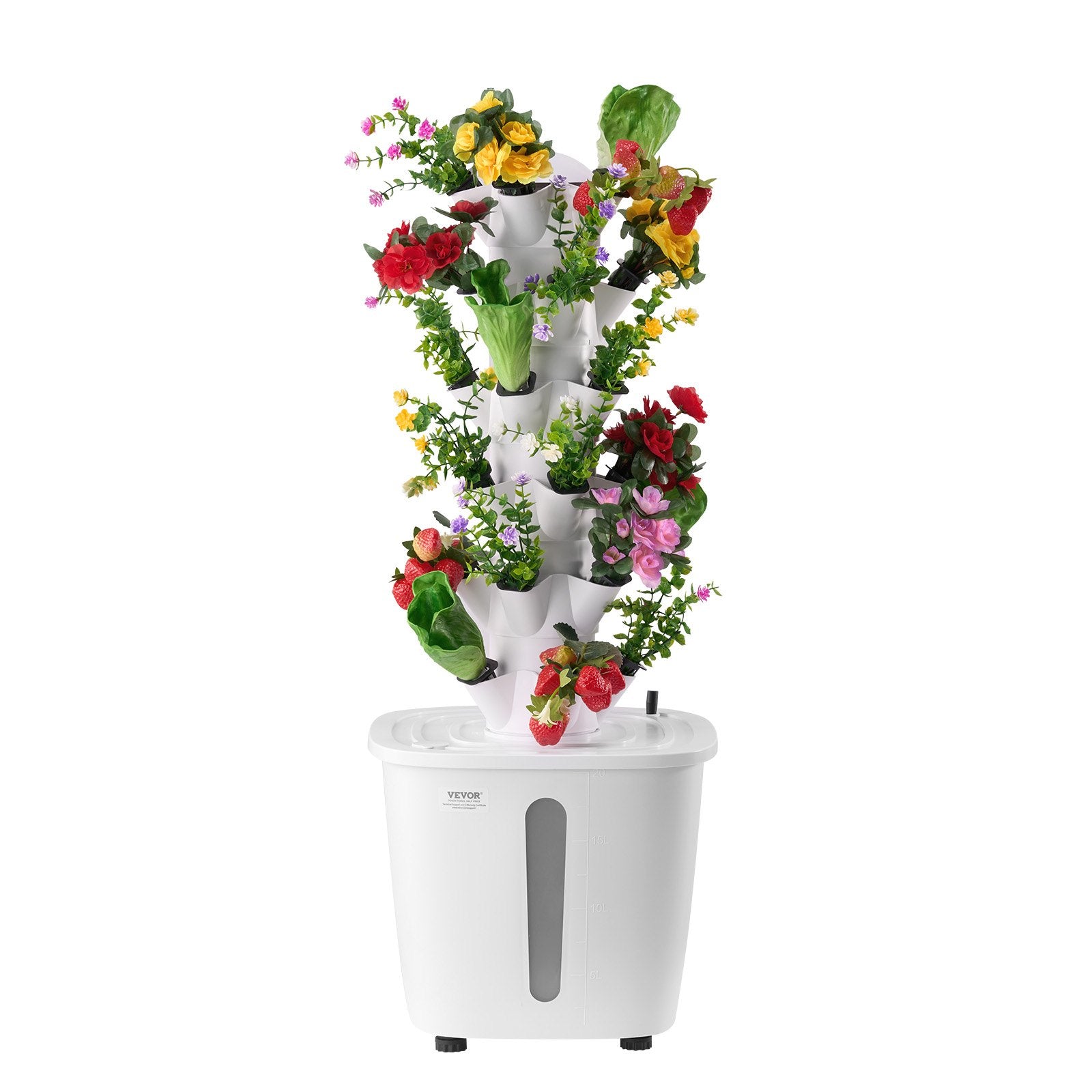 Fire Pits: VEVOR Hydroponic Growing System, 30 Pods Vertical 6 Tiers Hydroponic Tower, Home Hydronic Garden with Water Pump & Timer, Water Circulation Plants Germination Kit for Indoor Herbs Fruits & Vegetables