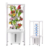Gardening Tools: VEVOR Hydroponic Growing System with Grow Light 30 Pods Hydroponic Tower Garden
