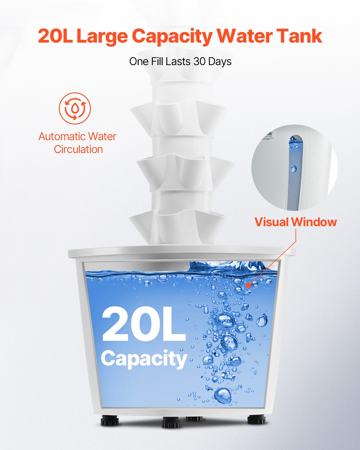 Gardening Tools: VEVOR Hydroponic Growing System with Grow Light 30 Pods Hydroponic Tower Garden