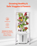Gardening Tools: VEVOR Hydroponic Growing System with Grow Light 30 Pods Hydroponic Tower Garden