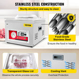 Automotive Cleaning: VEVOR Chamber Vacuum Sealer Vacuum Packaging Machine 6.5 cbm/h Pump Rate 220V