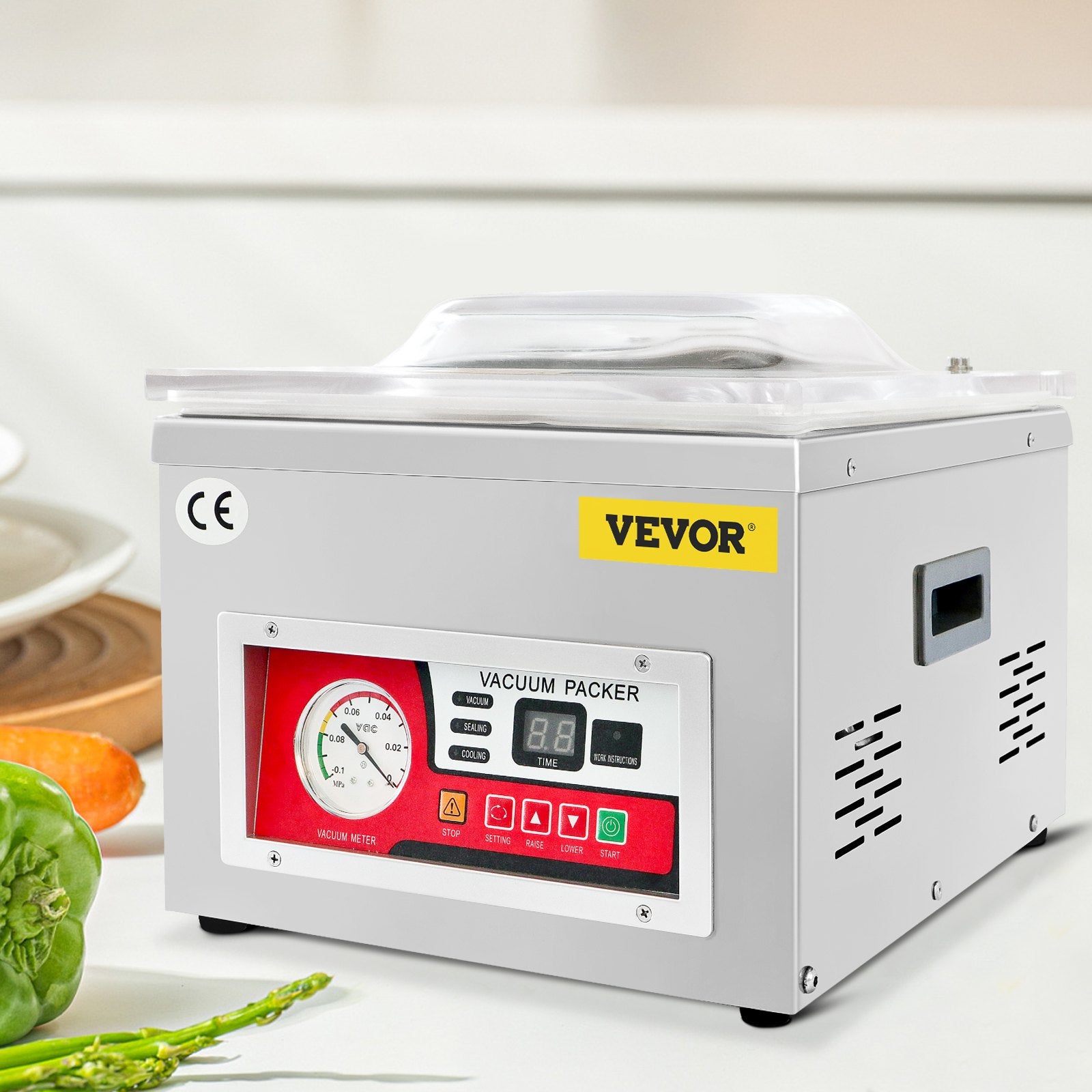 Automotive Cleaning: VEVOR Chamber Vacuum Sealer Vacuum Packaging Machine 6.5 cbm/h Pump Rate 220V