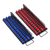 Speaker Accessories: VEVOR Portable Socket Organizer Tray, 2PCS Metric & SAE Socket Organizer Set Hold up to 160 Sockets, 1/4", 3/8" and 1/2" Heavy-Duty Socket Rail with Handle & Steel Base for Tool Box Drawer