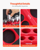 Speaker Accessories: VEVOR Magnetic Socket Organizer Set, 3PCS Magnetic Socket Holder, 1/4'', 3/8'' & 1/2'' SAE Socket Trays with Clear Labels, Hold up to 68PCS Standard & Deep Sockets, Red (Sockets Not Included)