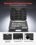 Cat Scratchers: VEVOR Socket Set, 69 Pieces, 9.5 & 6.4 mm Drive Socket and Ratchet Set, SAE and Metric, Deep and Standard, Mechanic Tool Kit with Accessories and Storage Case, CR-V Alloy Steel, for Auto Repair
