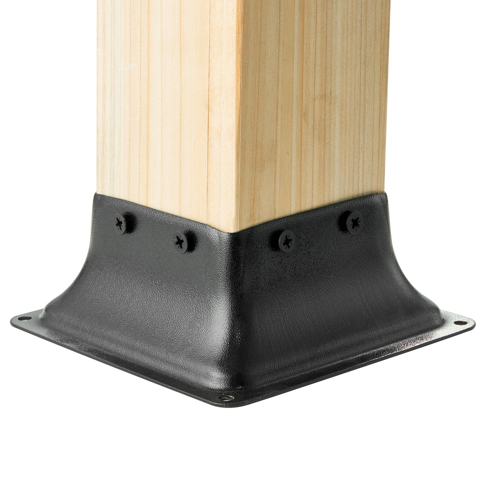 Canopies & Gazebos: VEVOR 101.6x101.6mm Post Base 10Pcs, Internal 91x91mm Heavy Duty Powder-Coated Steel Post Bracket Fit for Standard Wood Post Anchor, Decking Post Base for Deck Porch Handrail Railing Support