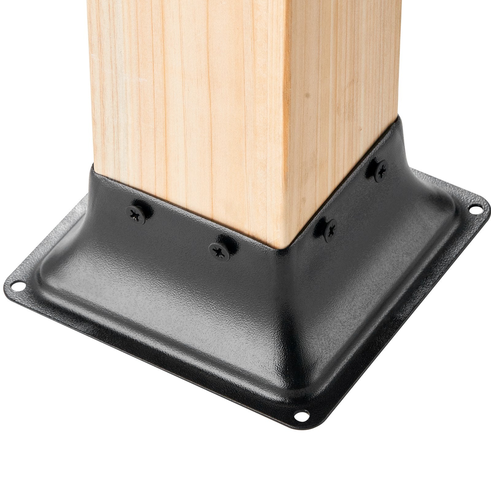 Canopies & Gazebos: VEVOR 101.6x101.6mm Post Base 20Pcs, Internal 91x91mm Heavy Duty Powder-Coated Steel Post Bracket Fit for Standard Wood Post Anchor, Decking Post Base for Deck Porch Handrail Railing Support