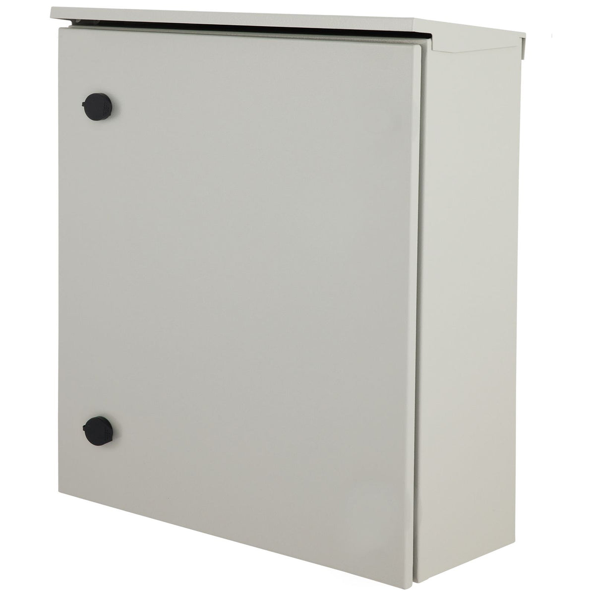 Electrical Enclosure, 24\'\' x 24\'\' x 8\'\', UL Certified NEMA 4 Outdoor Enclosure, IP65 Waterproof & Dustproof Cold-Rolled Carbon Steel Hinged Junction Box for Outdoor Indoor Use, with Rain H