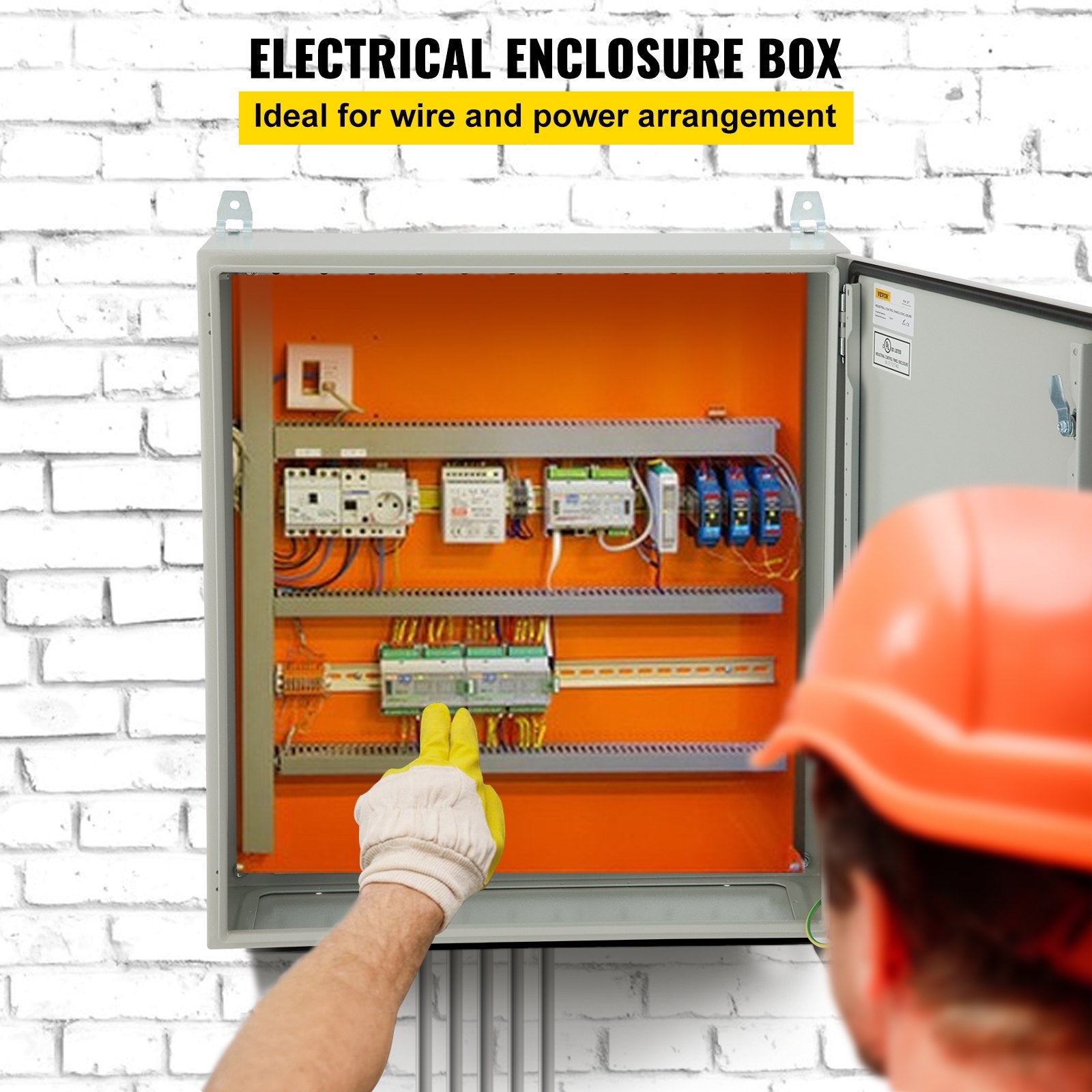 Automotive Repair & Speciality Tools: VEVOR Electrical Steel Enclosure Box NEMA 4 Outdoor Enclosure 24 x 24 x 12'' UL
