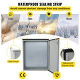 Automotive Repair & Speciality Tools: VEVOR Electrical Steel Enclosure Box NEMA 4 Outdoor Enclosure 24 x 24 x 12'' UL