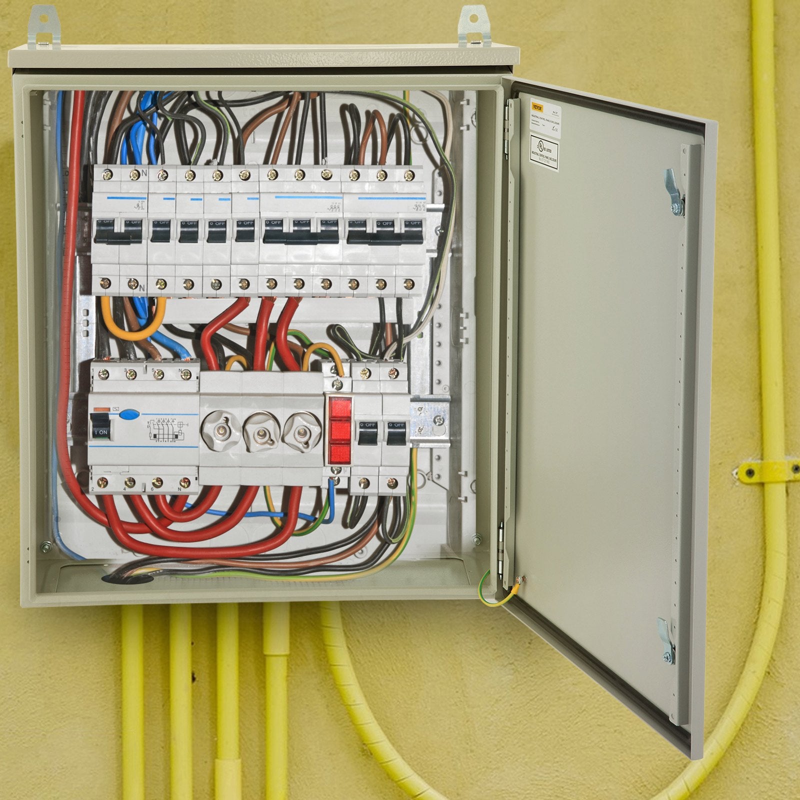 Automotive Repair & Speciality Tools: VEVOR Electrical Steel Enclosure Box NEMA 4 Outdoor Enclosure 24 x 24 x 12'' UL