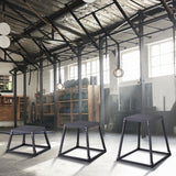 Basketball & Basketball Accessories: VEVOR Plyometric Jump Boxes, 12/18/24 Inch Plyo Box, Platform and Jumping Agility Box, Anti-Slip Fitness Exercise Step Up Box Set for Home Gym Training, Conditioning Strength Training, Black