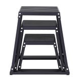 Basketball & Basketball Accessories: VEVOR Plyometric Jump Boxes, 12/18/24 Inch Plyo Box, Platform and Jumping Agility Box, Anti-Slip Fitness Exercise Step Up Box Set for Home Gym Training, Conditioning Strength Training, Black
