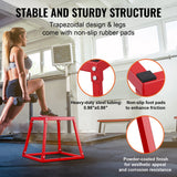 First Aid Kits: VEVOR Plyometric Jump Boxes, 12/18/24 Inch Plyo Box, Platform and Jumping Agility Box, Anti-Slip Fitness Exercise Step Up Box Set for Home Gym Training, Conditioning Strength Training, Red