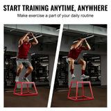 First Aid Kits: VEVOR Plyometric Jump Boxes, 12/18/24 Inch Plyo Box, Platform and Jumping Agility Box, Anti-Slip Fitness Exercise Step Up Box Set for Home Gym Training, Conditioning Strength Training, Red