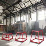First Aid Kits: VEVOR Plyometric Jump Boxes, 12/18/24 Inch Plyo Box, Platform and Jumping Agility Box, Anti-Slip Fitness Exercise Step Up Box Set for Home Gym Training, Conditioning Strength Training, Red