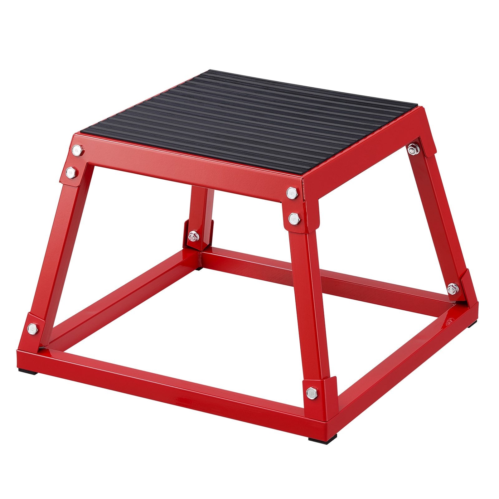 First Aid Kits: VEVOR Plyometric Jump Box, 12 Inch Plyo Box, Steel Plyometric Platform and Jumping Agility Box, Anti-Slip Fitness Exercise Step Up Box for Home Gym Training, Conditioning Strength Training, Red