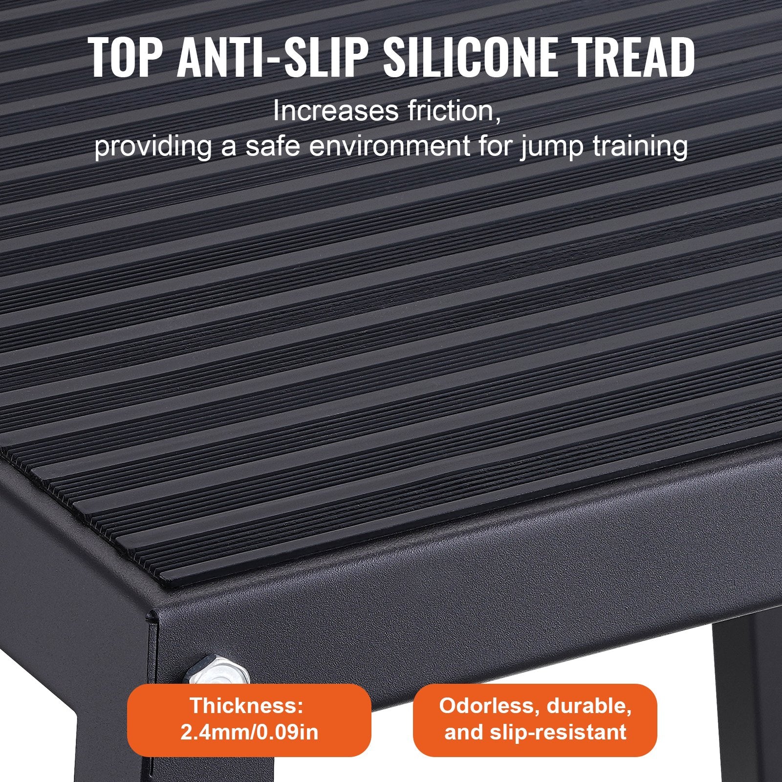 Automotive Repair & Speciality Tools: VEVOR Plyometric Jump Box, 12 Inch Plyo Box, Steel Plyometric Platform and Jumping Agility Box, Anti-Slip Fitness Exercise Step Up Box for Home Gym Training, Conditioning Strength Training, Black