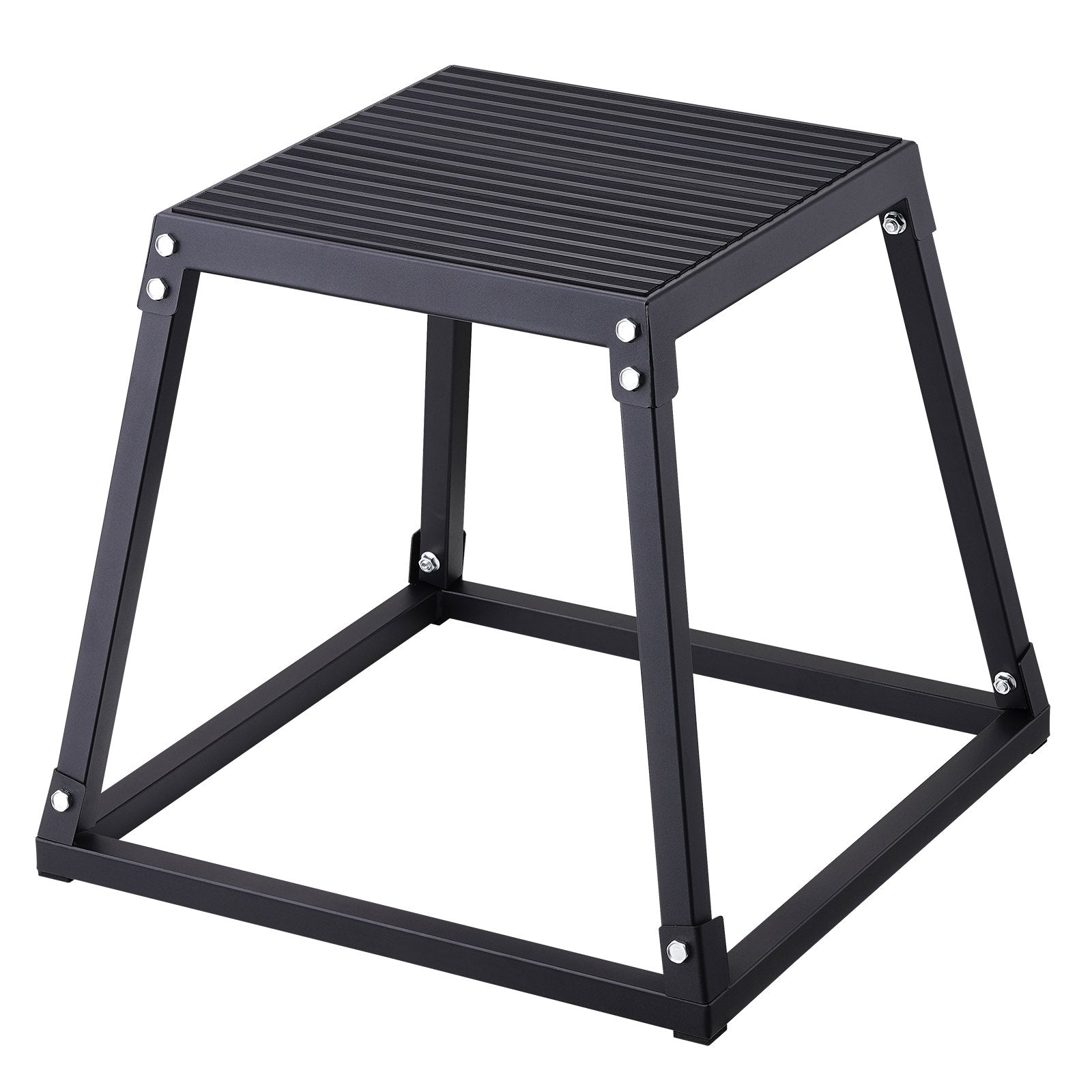 Automotive Repair & Speciality Tools: VEVOR Plyometric Jump Box, 18 Inch Plyo Box, Steel Plyometric Platform and Jumping Agility Box, Anti-Slip Fitness Exercise Step Up Box for Home Gym Training, Conditioning Strength Training, Black