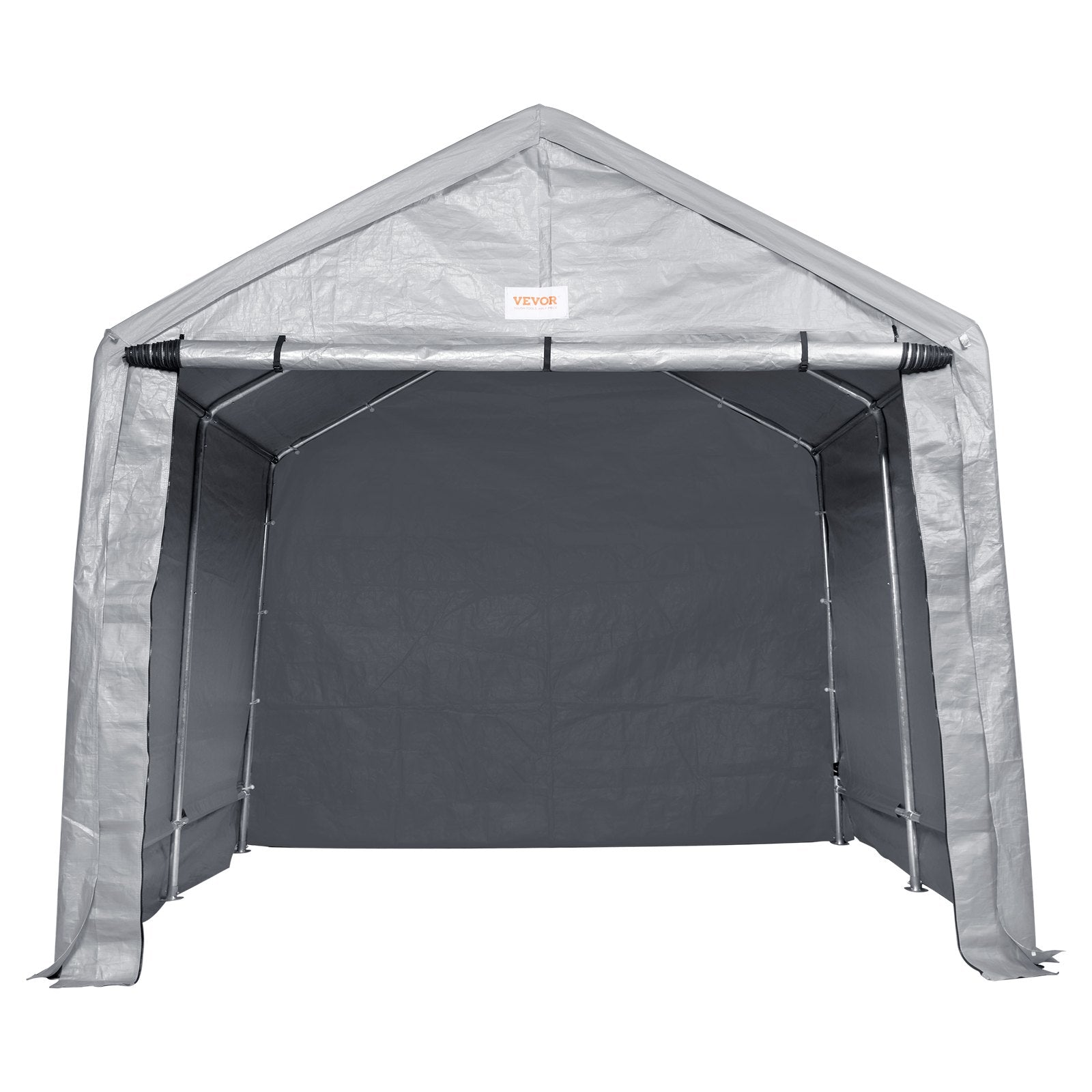 Sheds: VEVOR Protable Stotage Shelter Garage Stotage Shed 7 x 12 x 7.36ft & Zipper Door