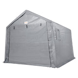 Sheds: VEVOR Protable Stotage Shelter Garage Stotage Shed 7 x 12 x 7.36ft & Zipper Door