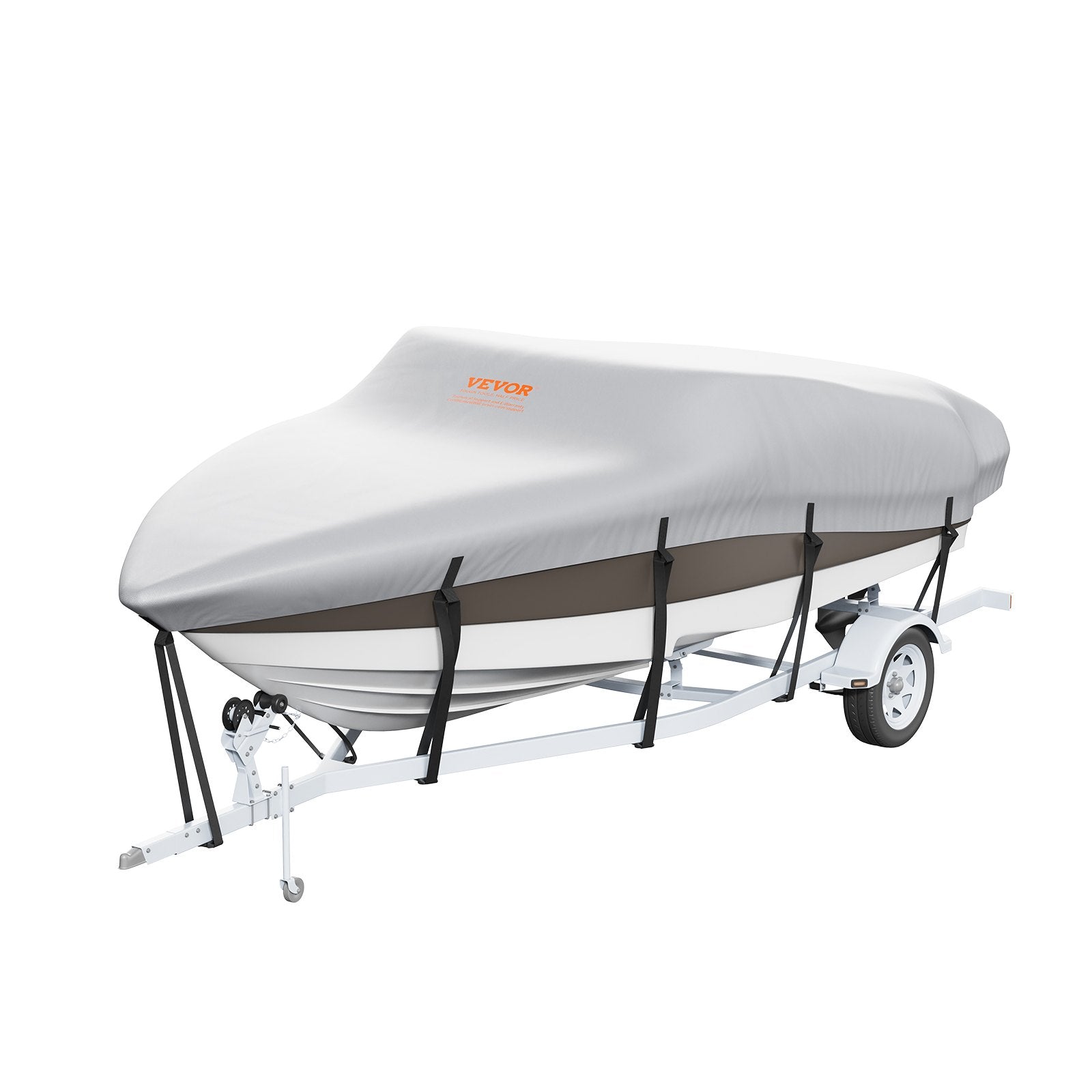 Boating Accessories: VEVOR Boat Cover 600D Waterproof 17-19 ft Boat Cover V-Hull Tri-Hull Runabout