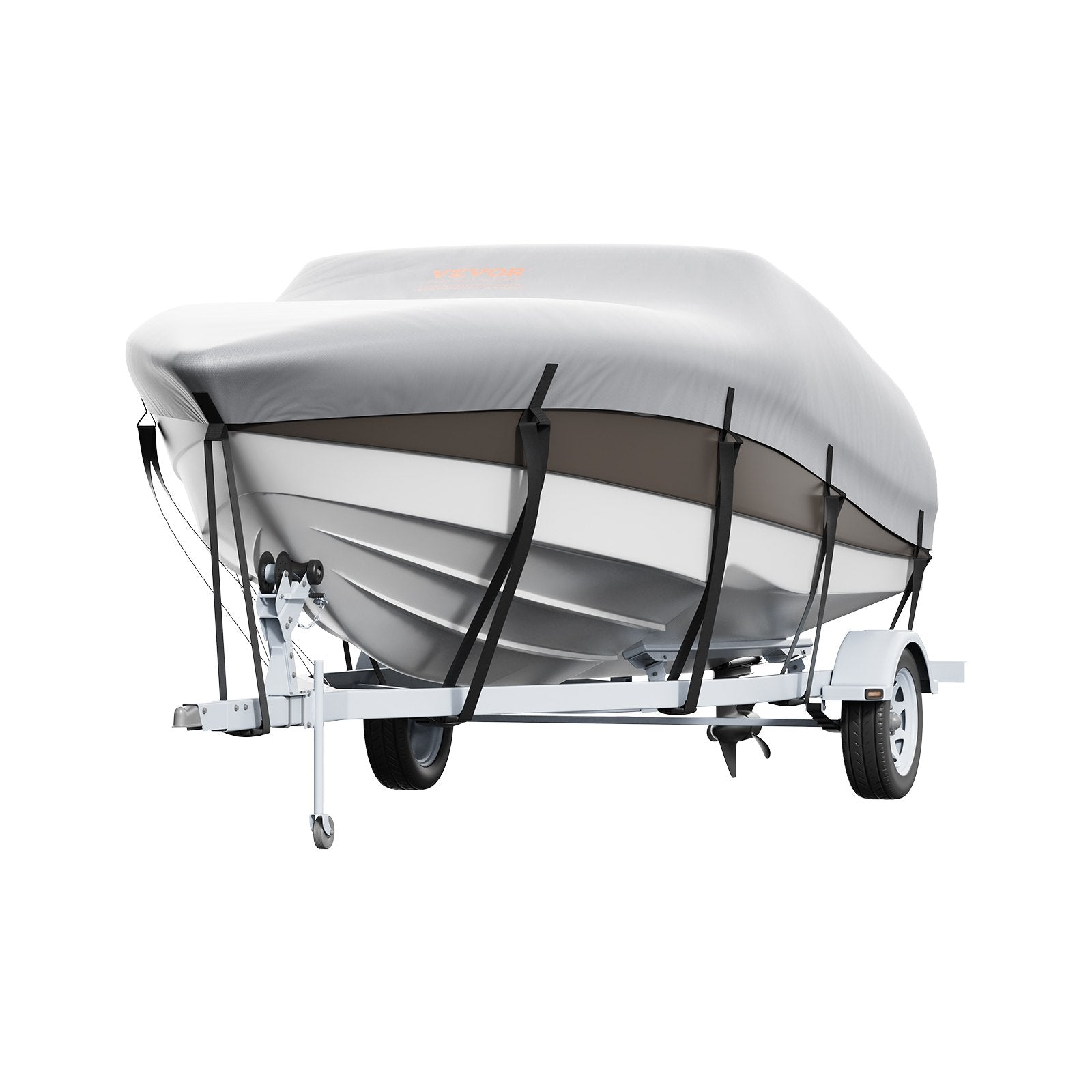 Boating Accessories: VEVOR Boat Cover 600D Waterproof 17-19 ft Boat Cover V-Hull Tri-Hull Runabout