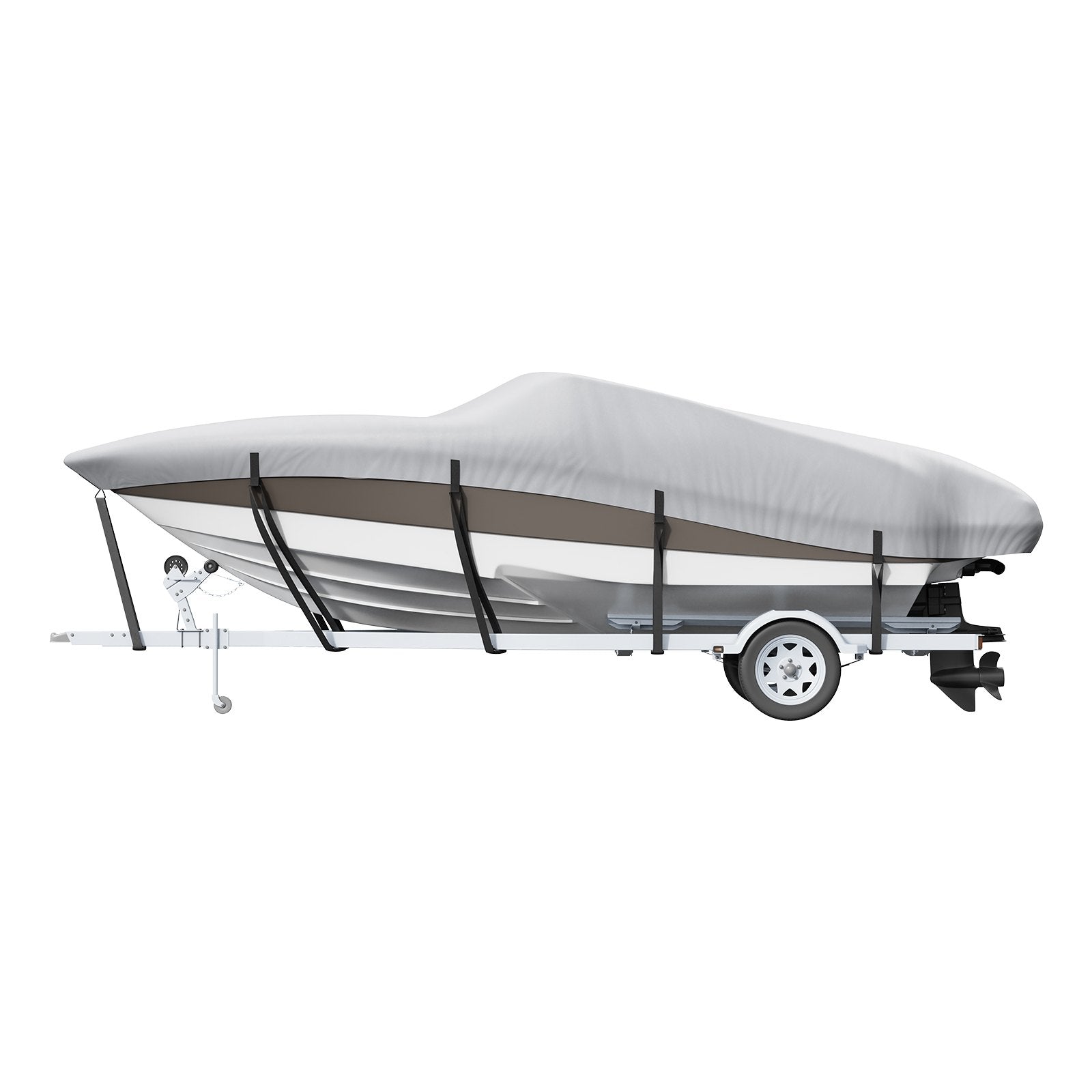 Boating Accessories: VEVOR Boat Cover 600D Waterproof 20-22 ft Boat Cover V-Hull Tri-Hull Runabout
