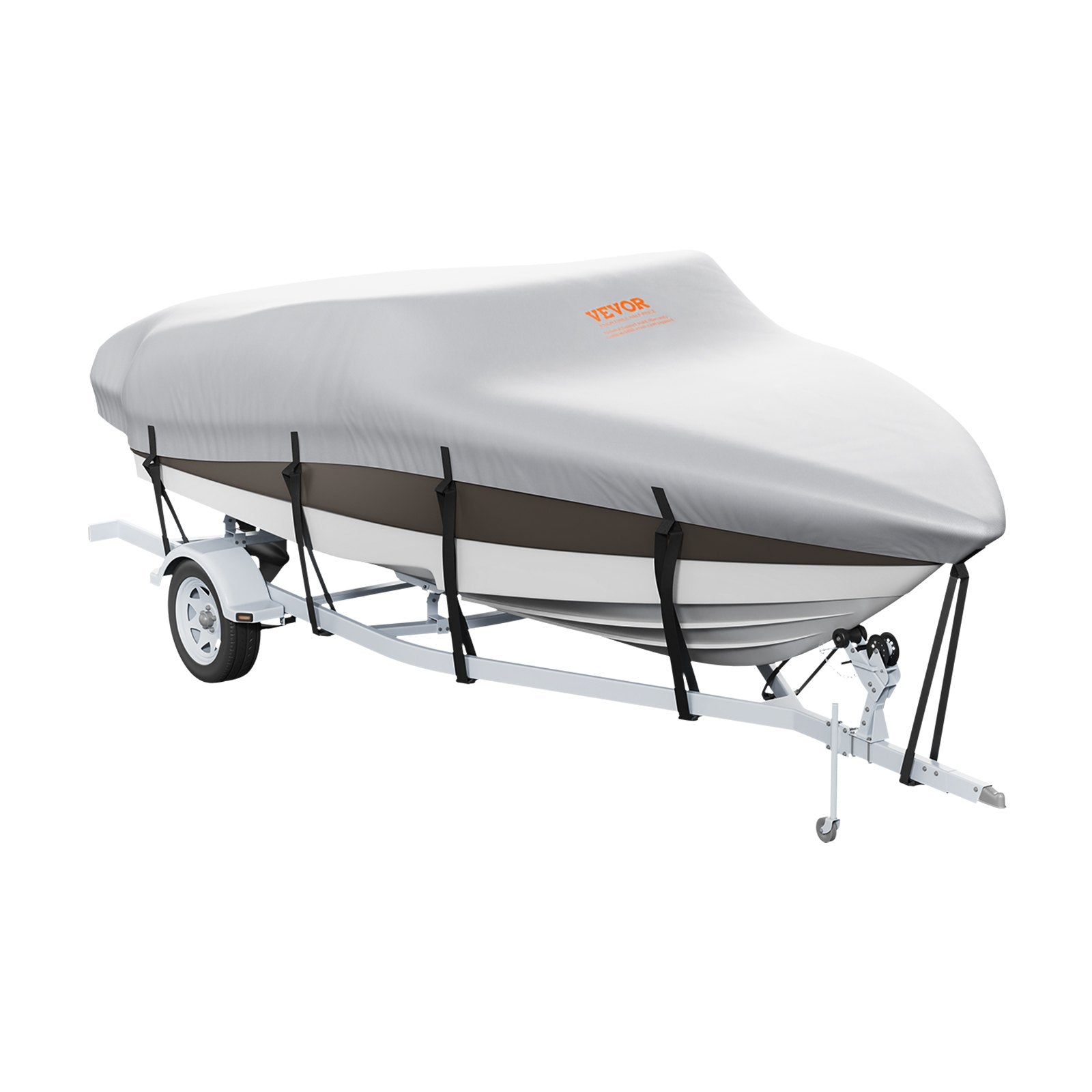Boating Accessories: VEVOR Boat Cover 600D Waterproof 23-24 ft Boat Cover V-Hull Tri-Hull Runabout