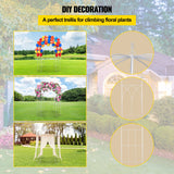 Garden Ornaments: VEVOR Birdcage Shape Garden Arbor, 9\' High x 6.6\' Wide, Heavy Duty Wrought Iron Arbor, Wedding Arch Trellis for Climbing Vines in Outdoor Garden, Lawn, Backyard, Patio, White