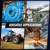 Basketball & Basketball Accessories: VEVOR 0.75KW Electric Motor 1400 rpm, AC 220~240V 5.45A, 80, B3 Frame, Air Compressor Motor Single Phase, 19mm Keyed Shaft, CW/CCW Rotation for Agricultural Machinery and General Equipment