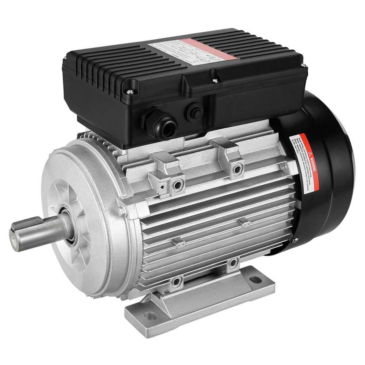 1.5KW Electric Motor 1400 rpm, AC 220~240V 9.85A, 90L, B3 Frame, Air Compressor Motor Single Phase, 24mm Keyed Shaft, CW/CCW Rotation for Agricultural Machinery and General Equipment