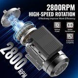 Basketball & Basketball Accessories: VEVOR 2.2KW Electric Motor 2800 rpm, AC 220~240V 13.8A, 90L, B3 Frame, Air Compressor Motor Single Phase, 24mm Keyed Shaft, CW/CCW Rotation for Agricultural Machinery and General Equipment