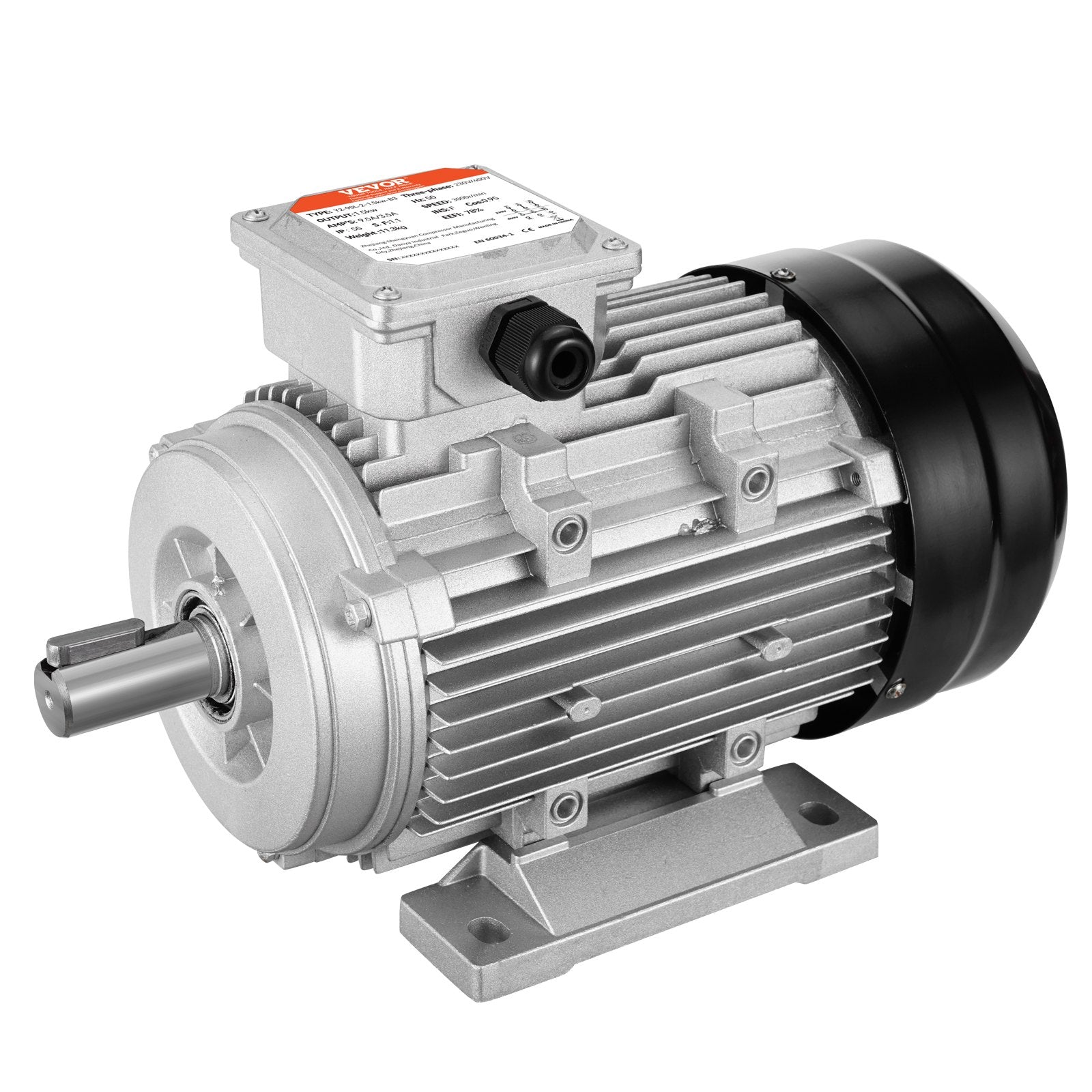 Basketball & Basketball Accessories: VEVOR 2.2KW Electric Motor 2890 rpm, AC 400V 4.7A, 90L, B3 Frame, Air Compressor Motor 3-Phase, 24mm Keyed Shaft, CW/CCW Rotation for Agricultural Machinery and General Equipment